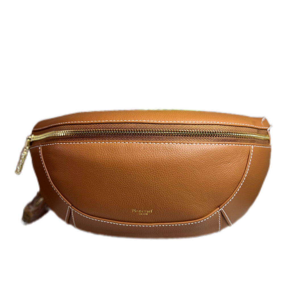 Moncrief - Pebble Grain Italian Leather Belt Bag 