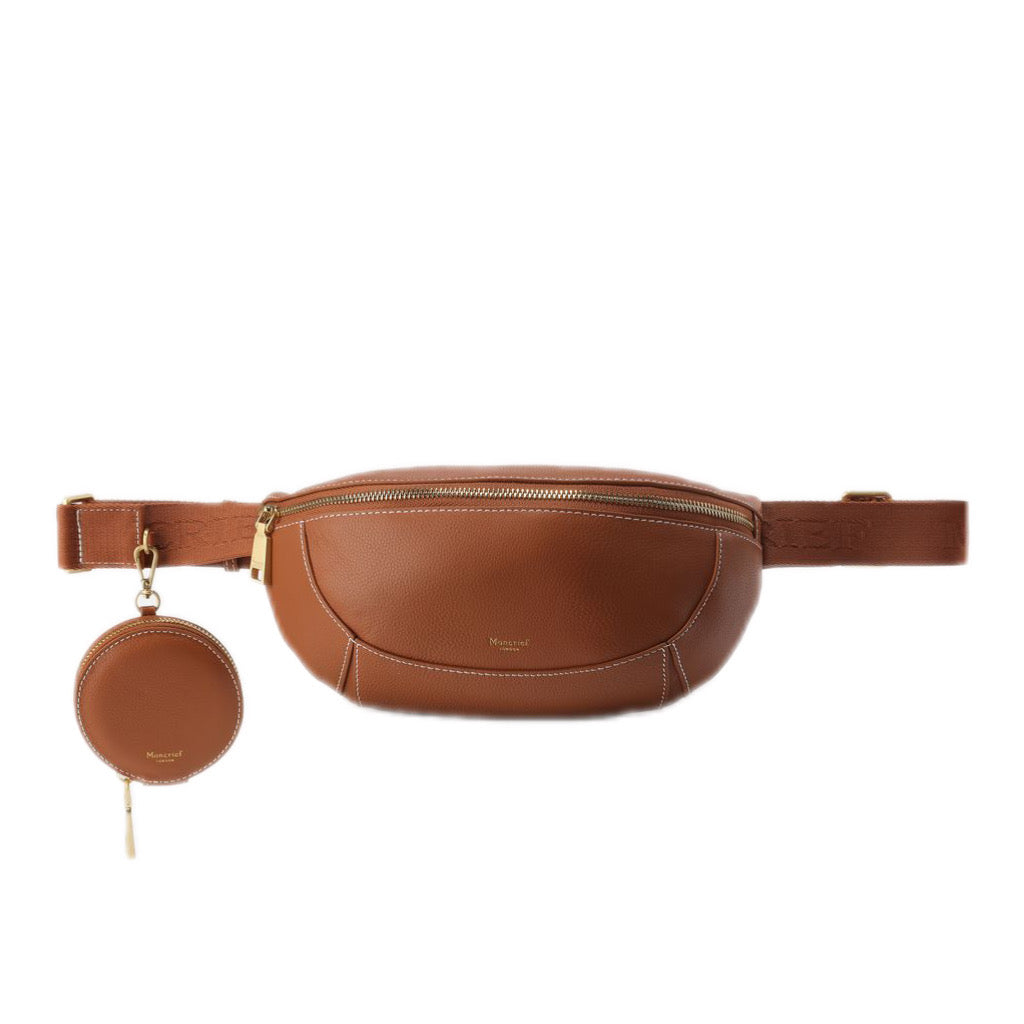 Moncrief - Pebble Grain Italian Leather Belt Bag 