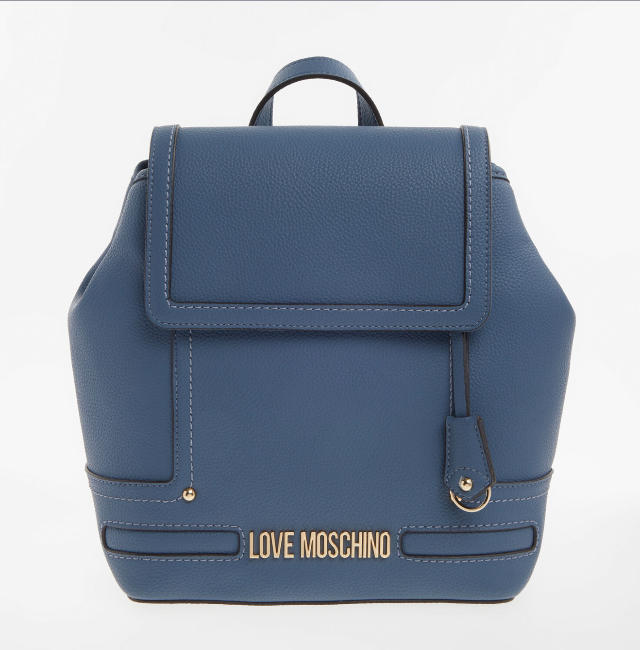 LOVE MOSCHINO - Blue backpack with logo